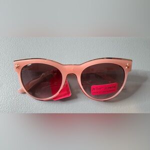 Betsey Johnson pink Blush Star-Studded cat eye Sunglasses